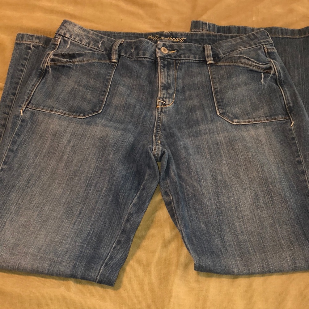 Old Navy boot cut jeans.